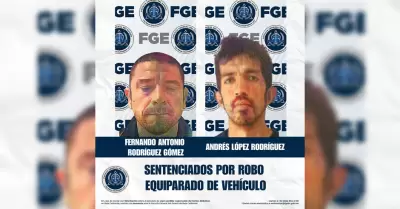 Sentenciados por el delito de robo equiparado de veh�culo de motor en Tijuana