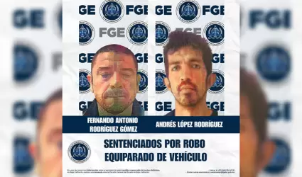 Sentenciados por el delito de robo equiparado de veh�culo de motor en Tijuana