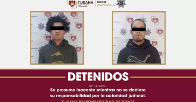 Detenidos en posesi�n de sustancias prohibidas y arma de utiler�a en Mariano Mat