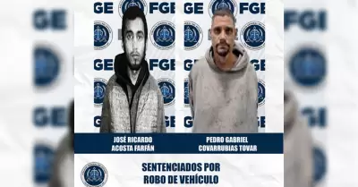 Acusados por el delito de robo de veh�culo