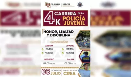 Carrera atl�tica por el 65 aniversario de la Polic�a Juvenil