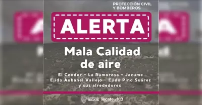 Alerta de Mala Calidad de aire