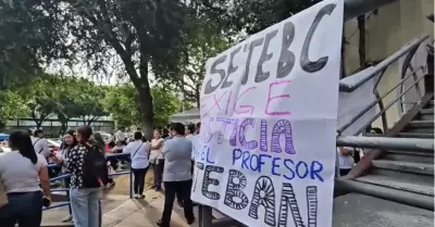 Manifestaci�n de maestros de BC�