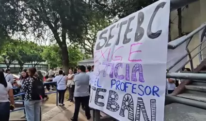 Manifestaci�n de maestros de BC�