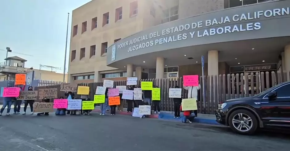 Manifestaci�n por j�venes acusados de homicidio