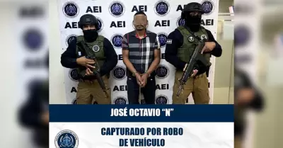 Presunto l�der de grupo dedicado al robo de veh�culos en Tijuana