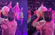 Alejandra Guzm�n causa revuelo por besar en la boca a su padre Enrique Guzm�n