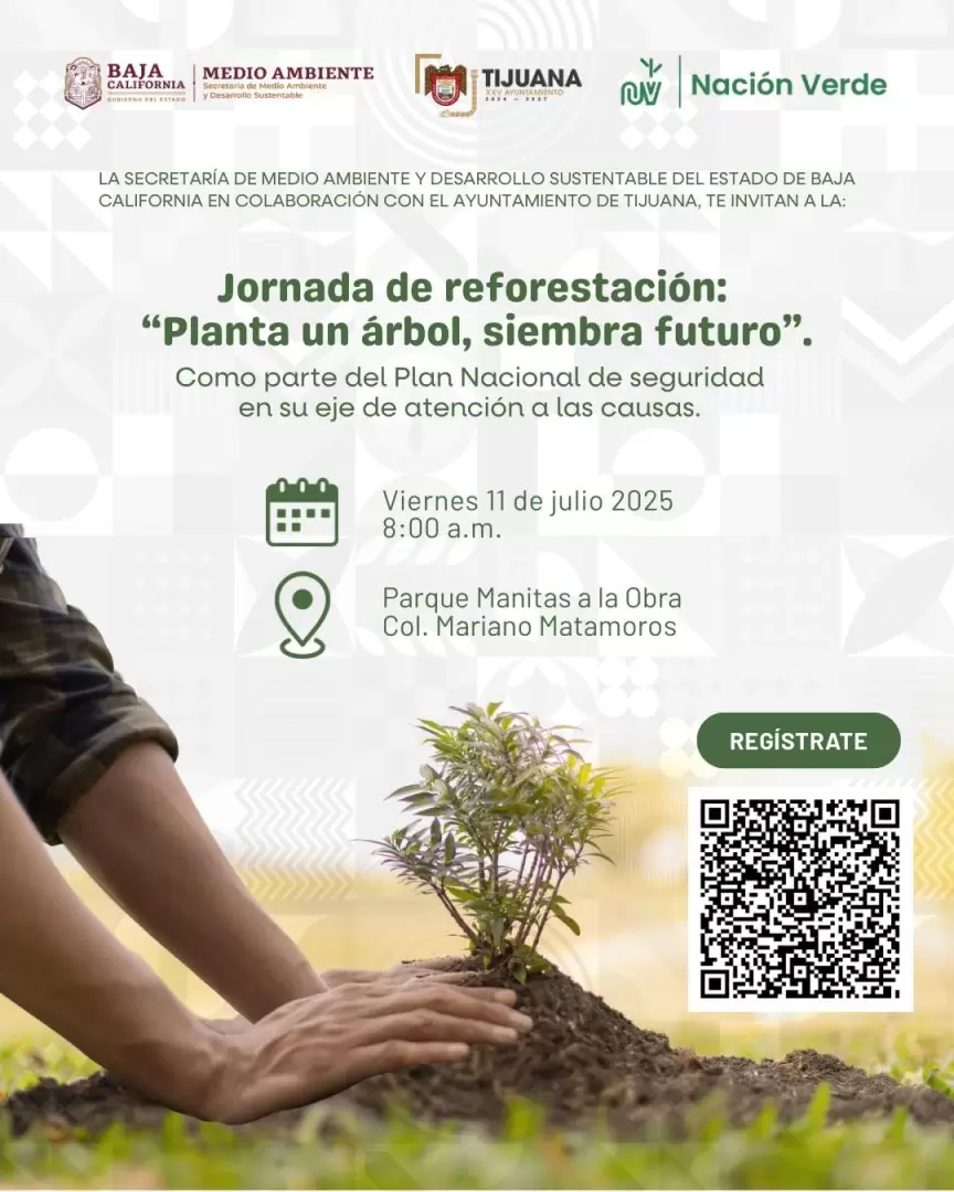 Reforestaci�n en parque de Tijuana