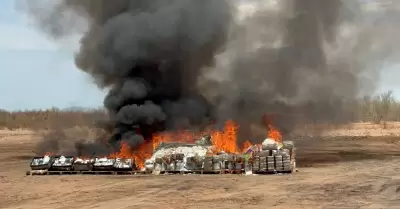 La delegaci�n de la FGR en Sonora realiz� la incineraci�n de mas de 2 toneladas 