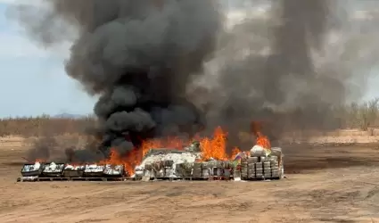 La delegaci�n de la FGR en Sonora realiz� la incineraci�n de mas de 2 toneladas 
