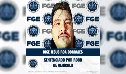 Sentenciado por robo de veh�culo de motor