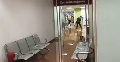 Inundaci�n en el hospital del IMSS Bienestar de Nogales