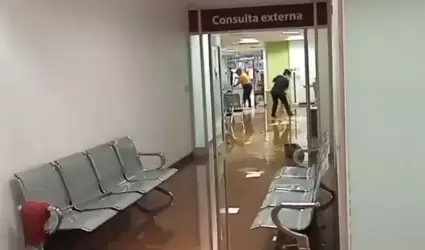 Inundaci�n en el hospital del IMSS Bienestar de Nogales
