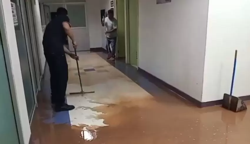Inundaci�n del IMSS Bienestar de Nogales