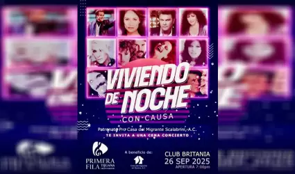 Cena Concierto "Viviendo de Noche con Causa" Beneficiar� a la Casa del Migrante�