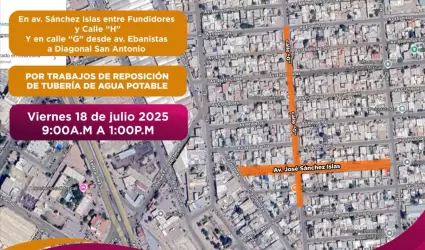Suspensi�n del servicio de agua potable en sectores de la Colonia Libertad