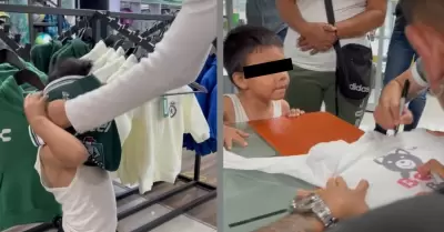 Iv�n Moreno regala una jersey a un peque�o