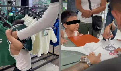 Iv�n Moreno regala una jersey a un peque�o