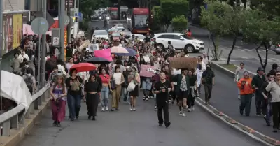 Marcha contra la gentrificaci�n en la Ciudad de M�xico