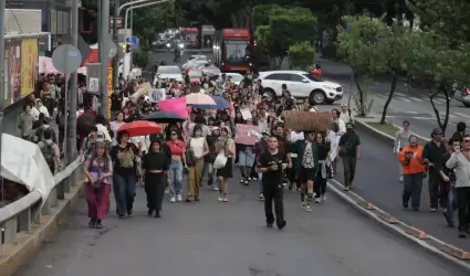 Marcha contra la gentrificaci�n en la Ciudad de M�xico