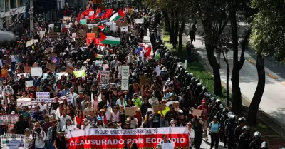 Segunda marcha contra la gentrificaci�n en la Ciudad de M�xico