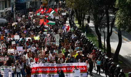 Segunda marcha contra la gentrificaci�n en la Ciudad de M�xico