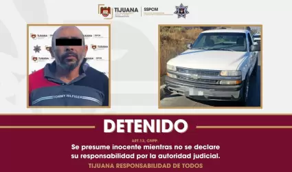 Persona sospechosa de agresi�n armada a Polic�a Municipal de Tecate