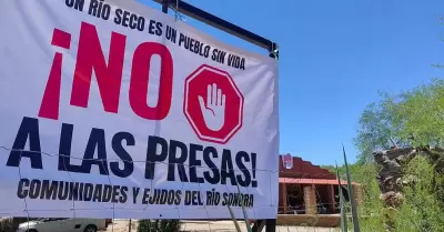 Protestan contra proyecto h�drico.
