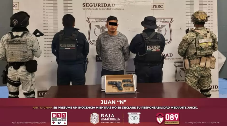 Grupo de Coordinaci�n detiene a sujetos armados en distintos operativos