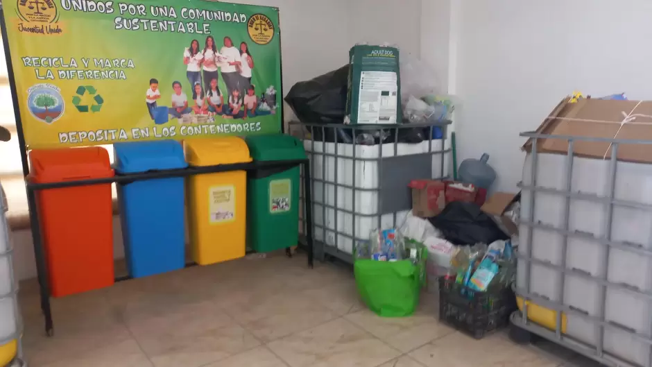 Material reciclable recolectado en la Uni�n de Usuarios