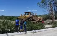 Inconformes con construcci�n de presas celebran retiro de maquinaria de Puerta del Sol