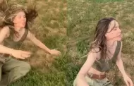 Belinda sufre aparatosa ca�da en grabaci�n de video
