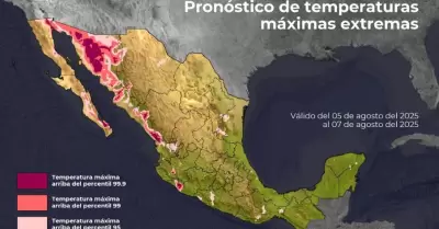 Temperaturas m�ximas extremas