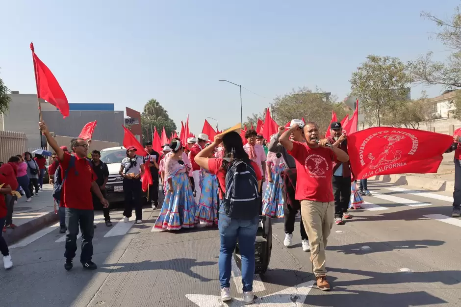 Manifestaci�n antorchistas