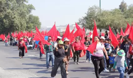 Manifestaci�n antorchistas