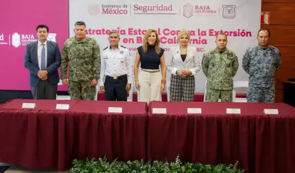 Estrategia estatal para combatir la extorsi�n en BC