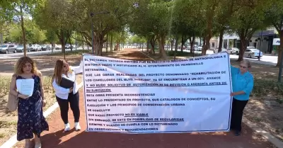 Manifestaci�n de vecinos de la colonia Centenario