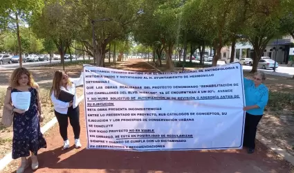 Manifestaci�n de vecinos de la colonia Centenario