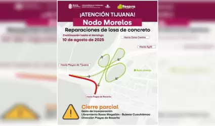 Reparaciones en incorporaci�n del Libramiento Rosas Magall�n