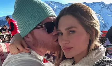 Sa�l "Canelo" �lvarez y su esposa Mar�a Fernanda