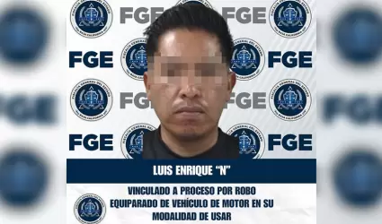 Vinculado a proceso por robo equiparado de veh�culo de motor