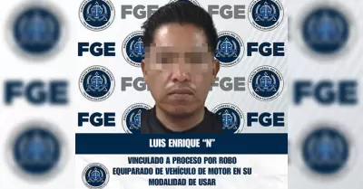 Vinculado a proceso por robo equiparado de veh�culo de motor