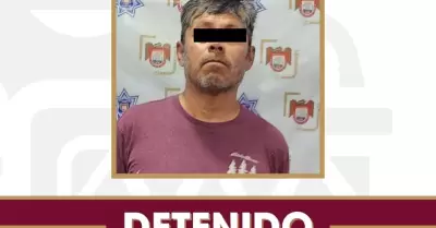 Detenido con sustancias prohibidas y se�alamientos de amenazar a personal de com