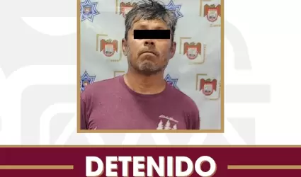 Detenido con sustancias prohibidas y se�alamientos de amenazar a personal de com