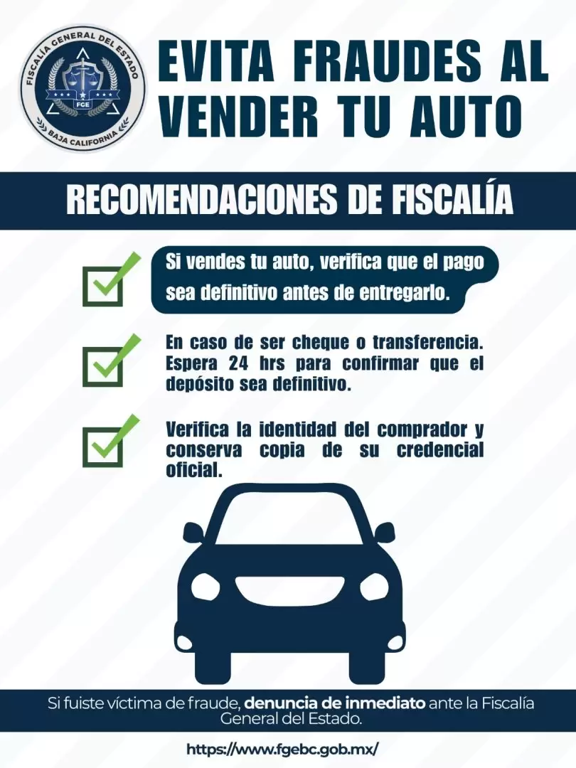 Recomendaciones para evitar fraudes en compraventa de veh�culos