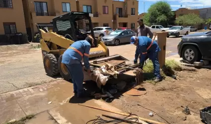 Atienden afectaciones por intensas lluvias