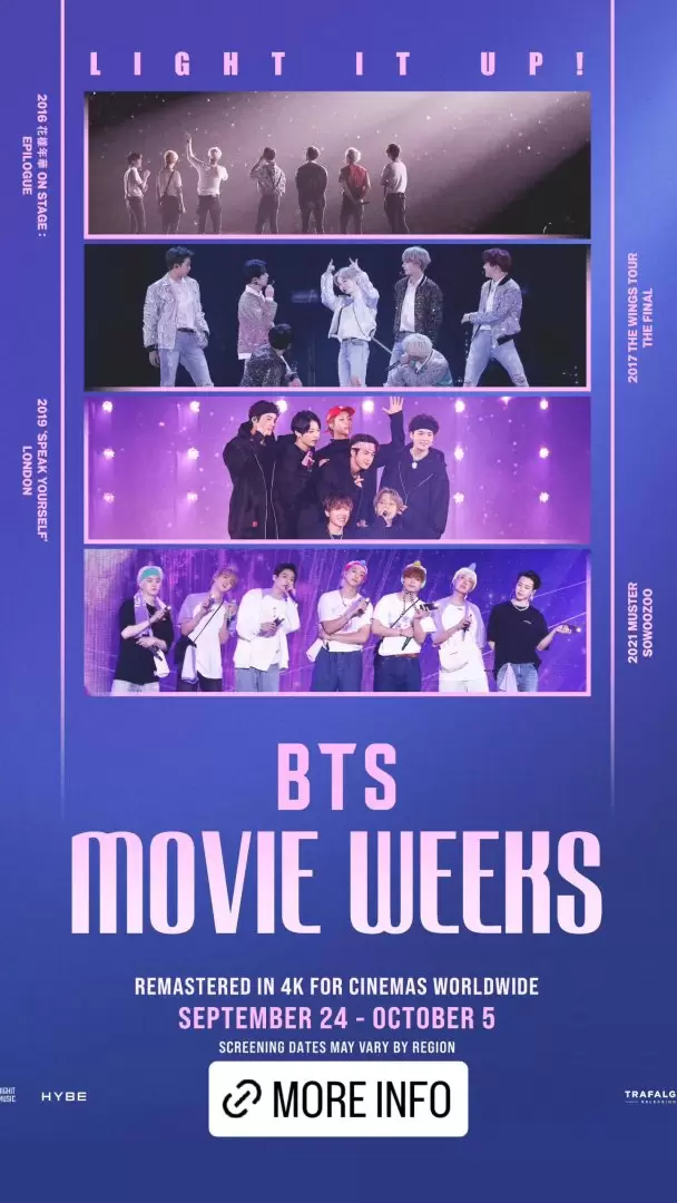 BTS confirma "Movie Weeks", un marat�n de conciertos