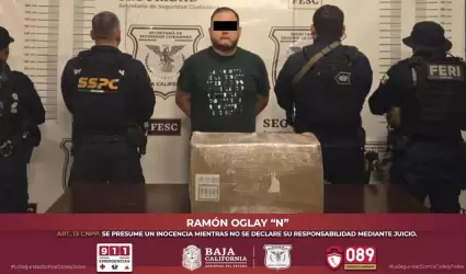 Detenido con m�s de 23 kilos de metanfetamina en Tijuana