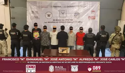 Detenidos por portaci�n de armas de fuego en Tijuana