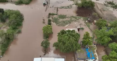 Inundaci�n en Bacabachi, Navojoa